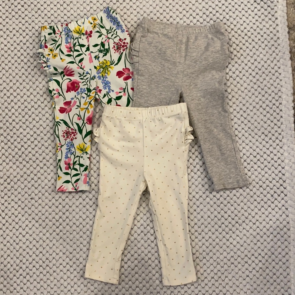 Girl’s Ruffle Leggings 3 Pack